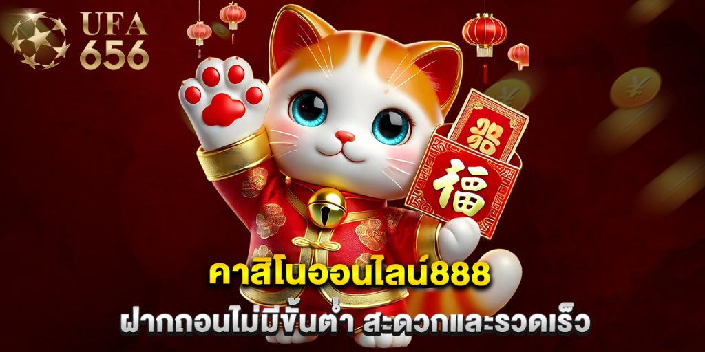 คาสิโนออนไลน์888 ฝากถอนไม่มีขั้นต่ำ สะดวกและรวดเร็ว